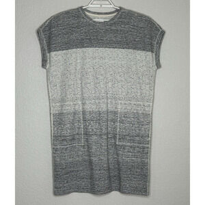 Billy Reid Womens Dress Size Small Cap Sleeve Round‎ Neck Gray Heathered Pockets